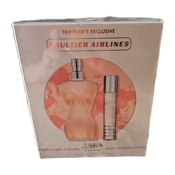 NIB Sealed Jean Paul Gaultier Classique Airlines Spray Perfume 2 Pcs Set Women - Picture 1 of 6
